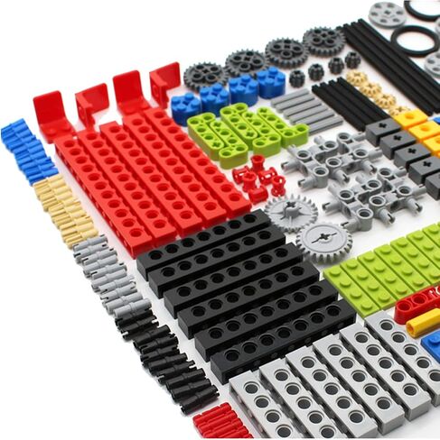 مجموعة تروس ومحور 182 قطعة من KonHaovF للأجزاء التقنية المتوافقة مع أجزاء Lego Technic، مجموعة متنوعة من التروس DIY (ذراع الرفع، والدبابيس، والمحاور، والموصلات) لمجموعة مكعبات البناء التقنية in Kuwait