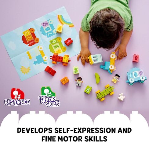 Lego DUPLO My First Number Train - Learn to Count 10954 Building Toy; Introduce Boy and Girl Toddlers Age 2,3,4,5 Year Old to Numbers and Counting; New 2021 (23 Pieces) in Saudi Arabia