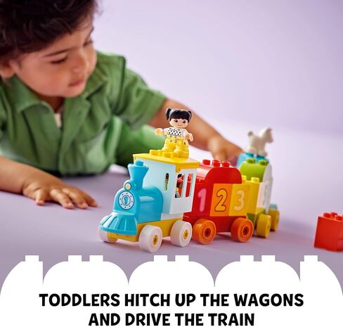 Lego DUPLO My First Number Train - Learn to Count 10954 Building Toy; Introduce Boy and Girl Toddlers Age 2,3,4,5 Year Old to Numbers and Counting; New 2021 (23 Pieces) in Saudi Arabia