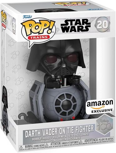 Funko Pop! Train: Disney 100 - Darth Vader on Tie Fighter, Darth Vader, Amazon Exclusive in Saudi Arabia
