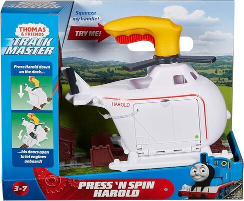 Thomas & Friends Press 'n Spin Harold, toy helicopter with spinning propellers for preschool kids ages 3 years & older in Saudi Arabia