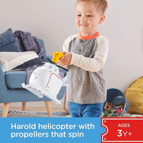 Thomas & Friends Press 'n Spin Harold, toy helicopter with spinning propellers for preschool kids ages 3 years & older in Saudi Arabia