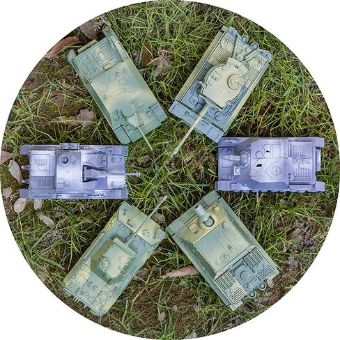 2 Sets Jagdpanzer Army Tank Toy Model Kits, Upgrade 3D Tank Puzzle Plastic Military Toys Sturmpanzer and Jagdpanzer IV(Gray Or Green) in Kuwait