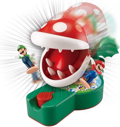 Epoch Games Super Mario Piranha Plant Escape!, Tabletop Action Game for Ages 4+ with 2 Collectible Super Mario Action Figures in Saudi Arabia