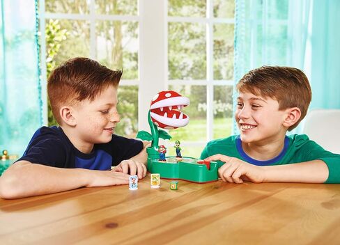 Epoch Games Super Mario Piranha Plant Escape!, Tabletop Action Game for Ages 4+ with 2 Collectible Super Mario Action Figures in Saudi Arabia