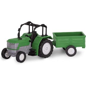 Driven by Battat – Micro Tractor – Toy Tractor with Light, Sound, & Detachable Trailer Farm Toy for Kids 3+ (2Pc) in Kuwait