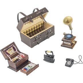 5 Pieces Miniature Furniture Set for 1/12 Scale Set (Vintage Style) in Kuwait