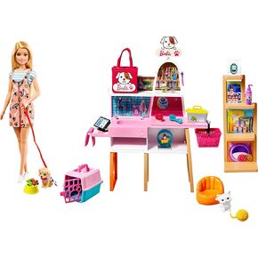 Barbie Doll (11.5-in Blonde) and Pet Boutique Playset in Saudi Arabia