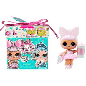 L.O.L. Surprise! Confetti Pop Birthday - with Collectible Doll, 8 Surprises, Confetti Surprise unboxing, Accessories, Limited Edition Doll, Present Box Packaging- Great Gift for Girls Age 4+