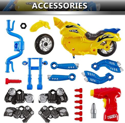 Liberty Imports Kids Take Apart Toys - Build Your Own Toy Motorcycle Vehicle Construction Playset - Realistic Sounds and Lights with Tools and Electric Power Drill in Saudi Arabia