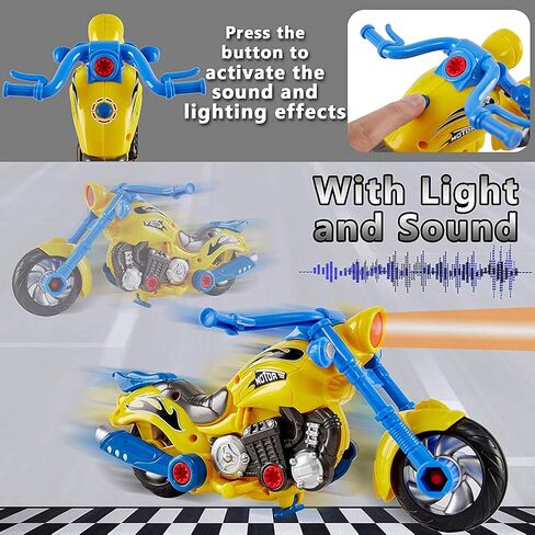 Liberty Imports Kids Take Apart Toys - Build Your Own Toy Motorcycle Vehicle Construction Playset - Realistic Sounds and Lights with Tools and Electric Power Drill in Saudi Arabia