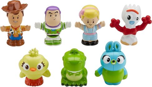 Disney Toy Story Toddler Toys Little People 7 Friends Pack Figure Set with Woody & Buzz Lightyear for Ages 18+ Months [Amazon Exclusive] in Saudi Arabia