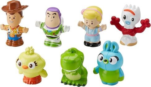 Disney Toy Story Toddler Toys Little People 7 Friends Pack Figure Set with Woody & Buzz Lightyear for Ages 18+ Months [Amazon Exclusive] in Saudi Arabia