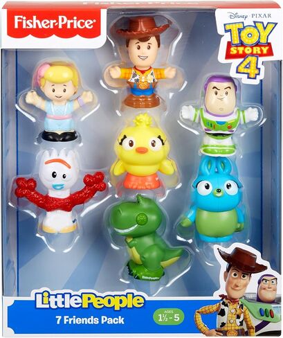 Disney Toy Story Toddler Toys Little People 7 Friends Pack Figure Set with Woody & Buzz Lightyear for Ages 18+ Months [Amazon Exclusive] in Saudi Arabia