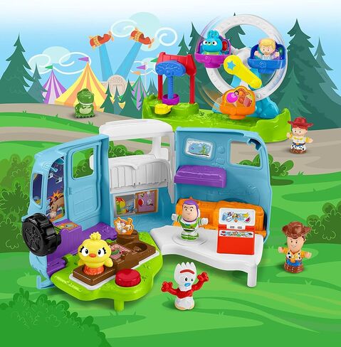 Disney Toy Story Toddler Toys Little People 7 Friends Pack Figure Set with Woody & Buzz Lightyear for Ages 18+ Months [Amazon Exclusive] in Saudi Arabia