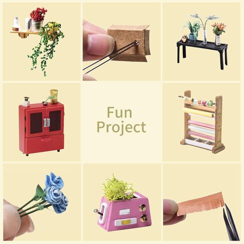 مجموعات بيت الدمى المصغرة DIY من Rolife، نموذج منزل صغير للبالغين للبناء، مجموعات نماذج دفيئة صغيرة مع أضواء LED، الحرف اليدوية/هدايا عيد الميلاد/ديكور المنزل للعائلة والأصدقاء (Cathy's Greenhouse) in Kuwait