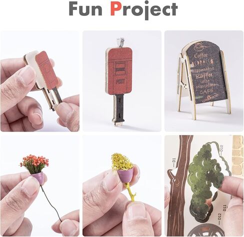 مجموعات زاوية كتاب Rowood للبالغين، رف الكتب، إدراج ديكور زقاق 3D لغز خشبي Bookend DIY Craft Kits للبالغين مع ضوء LED - Sunshine Town in Kuwait