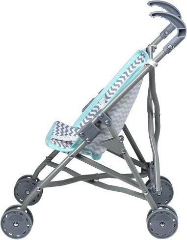 ادورا، دمية متعرجة، مظلة صغيرة، عربة لعب للأطفال من سن 3 سنوات فما فوق، رمادي in Kuwait