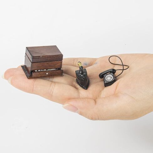 5 Pieces Miniature Furniture Set for 1/12 Scale Set (Vintage Style) in Kuwait