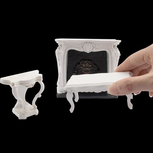 3 Pieces Fancy Victorian Furniture Set Miniature House Accessories Luxury Rococo Style in Kuwait