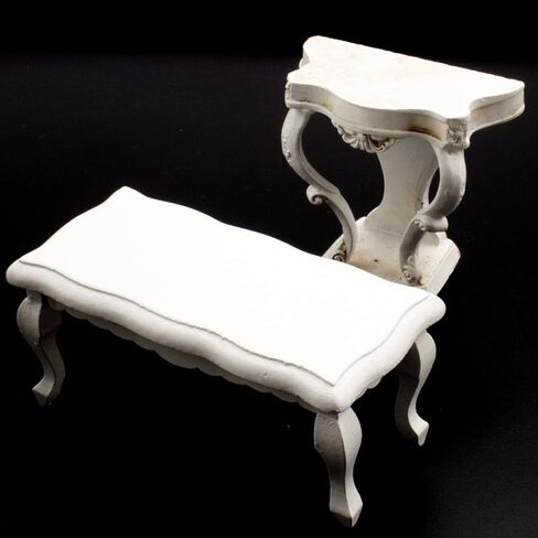 3 Pieces Fancy Victorian Furniture Set Miniature House Accessories Luxury Rococo Style in Kuwait