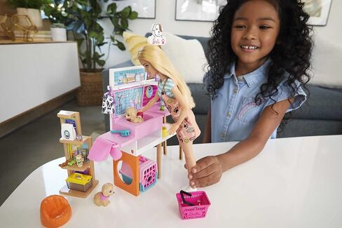 Barbie Doll (11.5-in Blonde) and Pet Boutique Playset in Saudi Arabia