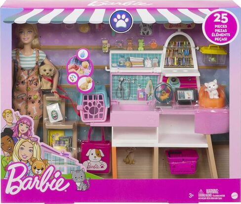 Barbie Doll (11.5-in Blonde) and Pet Boutique Playset in Saudi Arabia