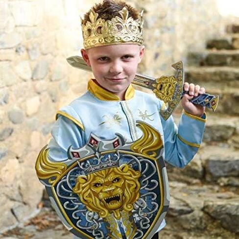 Little Adventures Soft Golden Prince Crown Boys King Dress Up Costume Accessory for Kids in Saudi Arabia