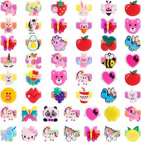 SOTOGO 50 Pieces Little Girl Rings Jewelry Rings Girl Pretend Play Rings and Dress up Rings, Little Girls Gift
