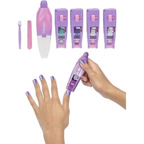 بلينغر مجموعة عصا اظافر التيميت - جلام يور نيفر في خطوة واحدة - سهلة الاستخدام - بدون وقت انتظار او فوضى - تصميمات دوارة - فن الاظافر - 4 خراطيش قابلة للتبديل - حصري من أمازون in Kuwait