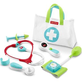 Fisher-Price Doctor Playset Medical Kit 7-Piece Toy for Dress Up and Preschool Pretend Play Ages 3+ Years