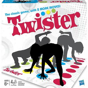 Hasbro Twister Party Classic Board Game for 2 or More Players,Indoor and Outdoor Game for Kids 6 and Up,Packaging May Vary in Kuwait