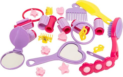 MMP Living Girls Beauty Pretend Play & Dress up Set with Tote and Accessories - 25pcs in Saudi Arabia
