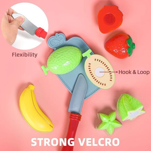 Shimirth 67Pc Pretend Play Food Sets for Kids Kitchen, Pizza Toy Food & Cutting Fake Food - Fruits & Vegetables, Play Kitchen Toys Accessories, Pretend Food Toys for Toddlers Boys Girls Birthday Gift in Saudi Arabia
