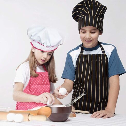 طقم زي للأطفال مكون من 27 قطعة من 3 أوترز، مجموعة مريلة للأطفال قبعة الطباخ والخبز للبنات الصغار، من أجل ارتداء زي الشيف واللعب بدور المهنة in Saudi Arabia