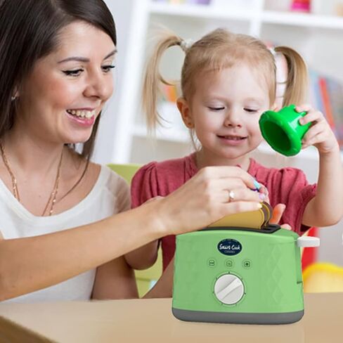 Toy Toaster, Play Toaster with Pop Up Toast Toy Cooking Set with Toy Kitchen Accessories for Children, Birthday Gift for Kids Boys in Saudi Arabia