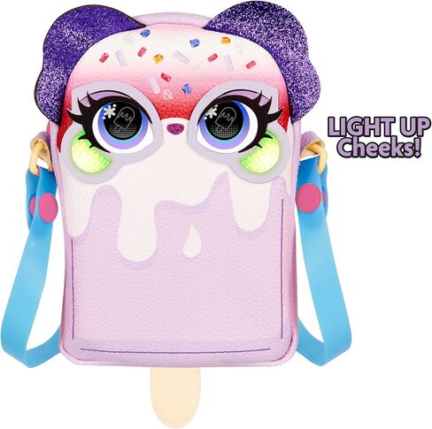 محفظة الحيوانات الأليفة، لعبة تريت يو سيلف بوبسيكل التفاعلية للحيوانات الأليفة وحقيبة كروس مع أضواء، أكثر من 25 صوتًا وتفاعلات، ألعاب أطفال للفتيات in Kuwait