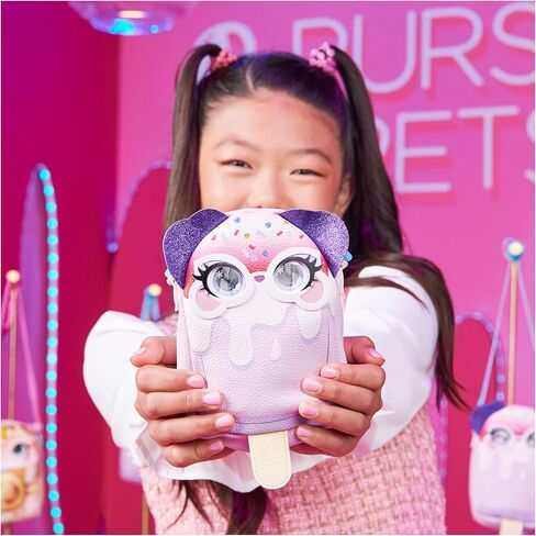 محفظة الحيوانات الأليفة، لعبة تريت يو سيلف بوبسيكل التفاعلية للحيوانات الأليفة وحقيبة كروس مع أضواء، أكثر من 25 صوتًا وتفاعلات، ألعاب أطفال للفتيات in Kuwait