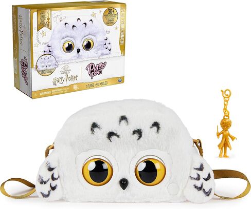 عالم السحرة هاري بوتر، لعبة Hedwig Purse Pets التفاعلية للحيوانات الأليفة وحقيبة الكتف، أكثر من 30 صوتًا وتفاعلًا، ألعاب أطفال للفتيات من سن 6 سنوات فما فوق in Kuwait
