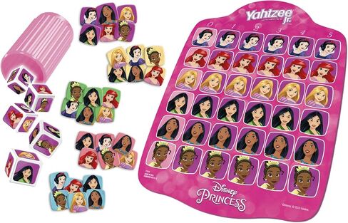 Yahtzee Jr.: Disney Princess Edition Board Game for Kids Ages 4 and Up, For 2-4 Players, Counting and Matching Game for Preschoolers (Amazon Exclusive) in Saudi Arabia