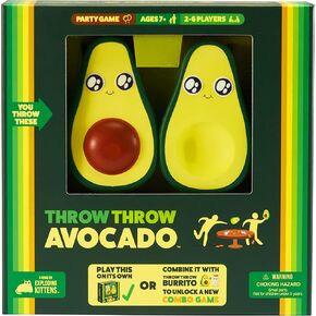 Exploding Kittens Presents Throw Throw Burrito - A Dodgeball Card Game - Family Card Games for Adults, Teens & Kids - 2-6 Players - Ages 7 and Up - 120 Cards