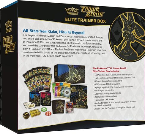 Pokemon TCG: Crown Zenith Elite Trainer Box in Saudi Arabia