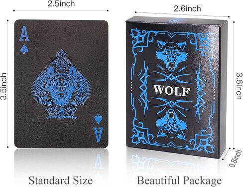ACELION Waterproof Playing Cards, Deck of Cards, Poker Cards (Black) in Kuwait