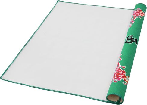 ALANGDUO Mahjong Mat غطاء طاولة مضاد للانزلاق لتقليل الضوضاء لـ Mahjong Paigow Poker 31.5 × 31.5 بوصة (أحمر) in Saudi Arabia