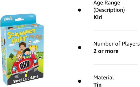Briarpatch Travel Scavenger Hunt Card Game for Kids, Activities for Family Vacations, Road Trips and Car Rides, Ages 7 and Up in Saudi Arabia