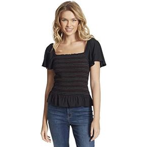 Jessica Simpson Women's Marie Flutter Sleeve Smocked Blouse in Saudi Arabia