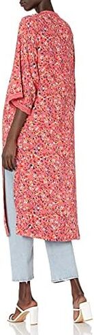 Jessica Simpson Women's Holly Chic Lace Trim 3/4 Sleeve Duster in Kuwait