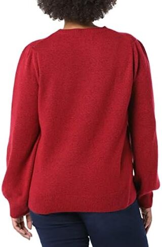 Amazon Essentials Women's Soft Touch Pleated Shoulder Crewneck Sweater in Kuwait
