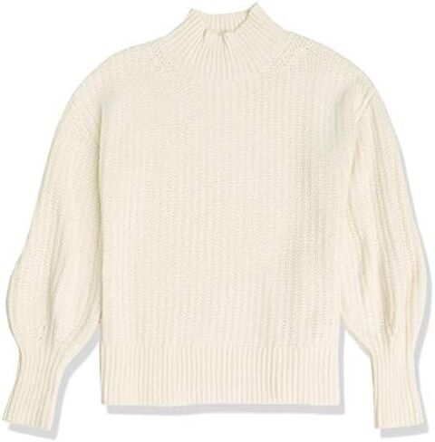 The Drop Women's INES Chunky Rib Mock-Neck Sweater in Kuwait