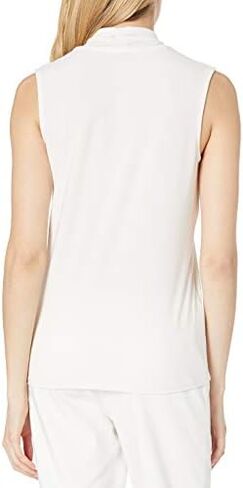 Anne Klein Women's Solid Triple Pleat Top in Saudi Arabia